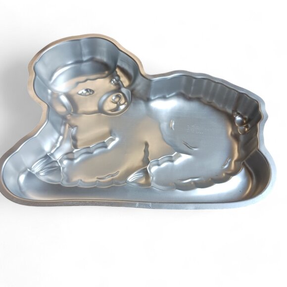 Vintage 1981 Wilton Aluminum Little Lamb Cake Pan Baking Mold #502-3444 - Picture 4 of 5